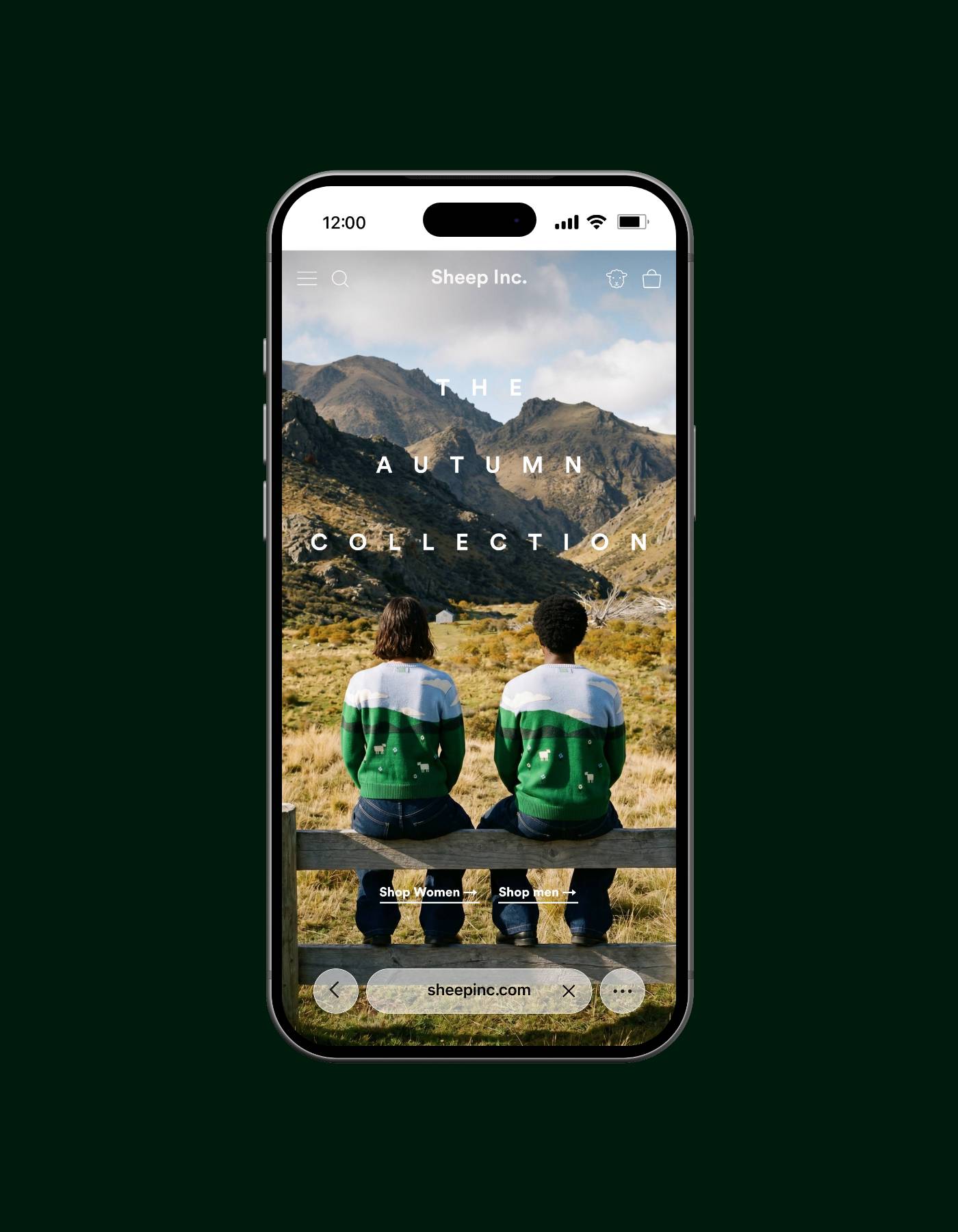 Sheep Inc. Autumn Collection — sheepinc.com on mobile