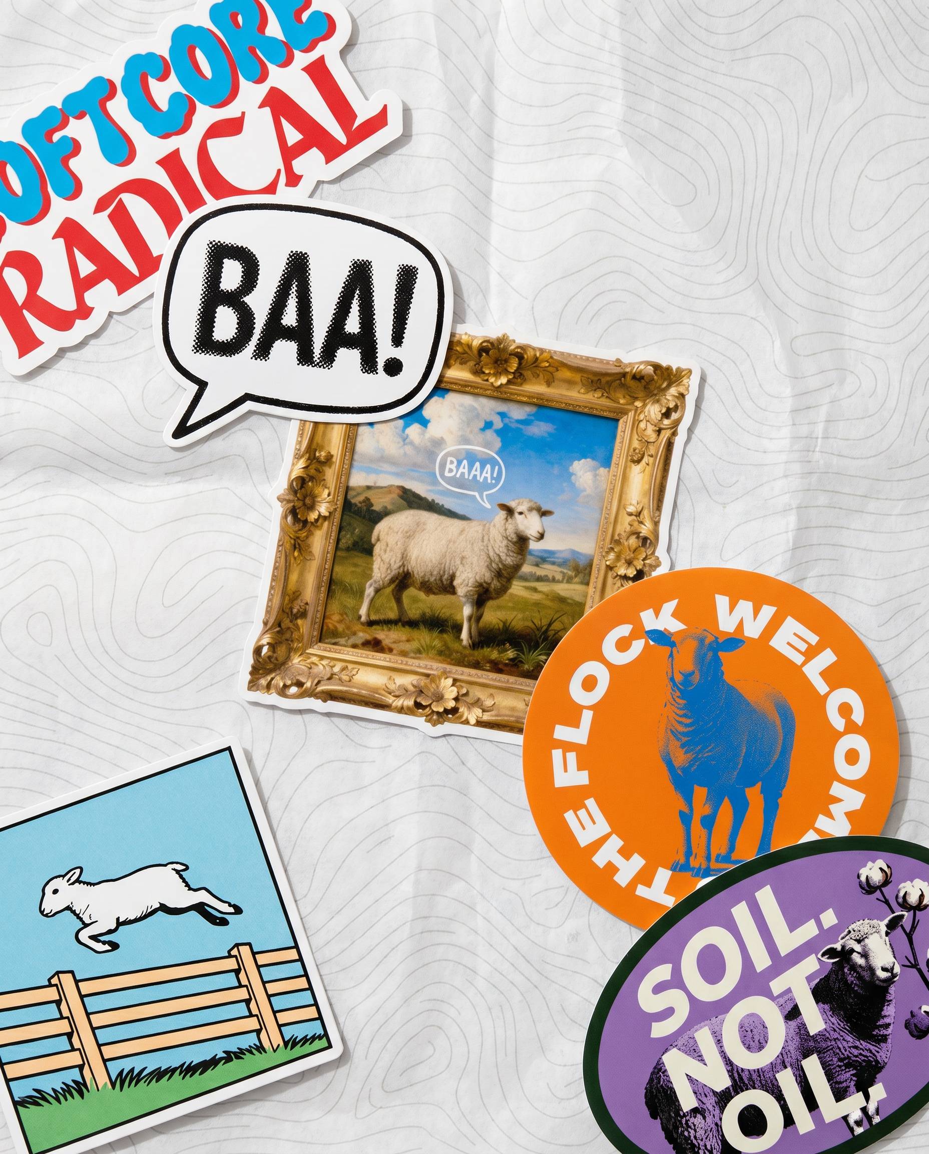 Sheep Inc. sticker sheet