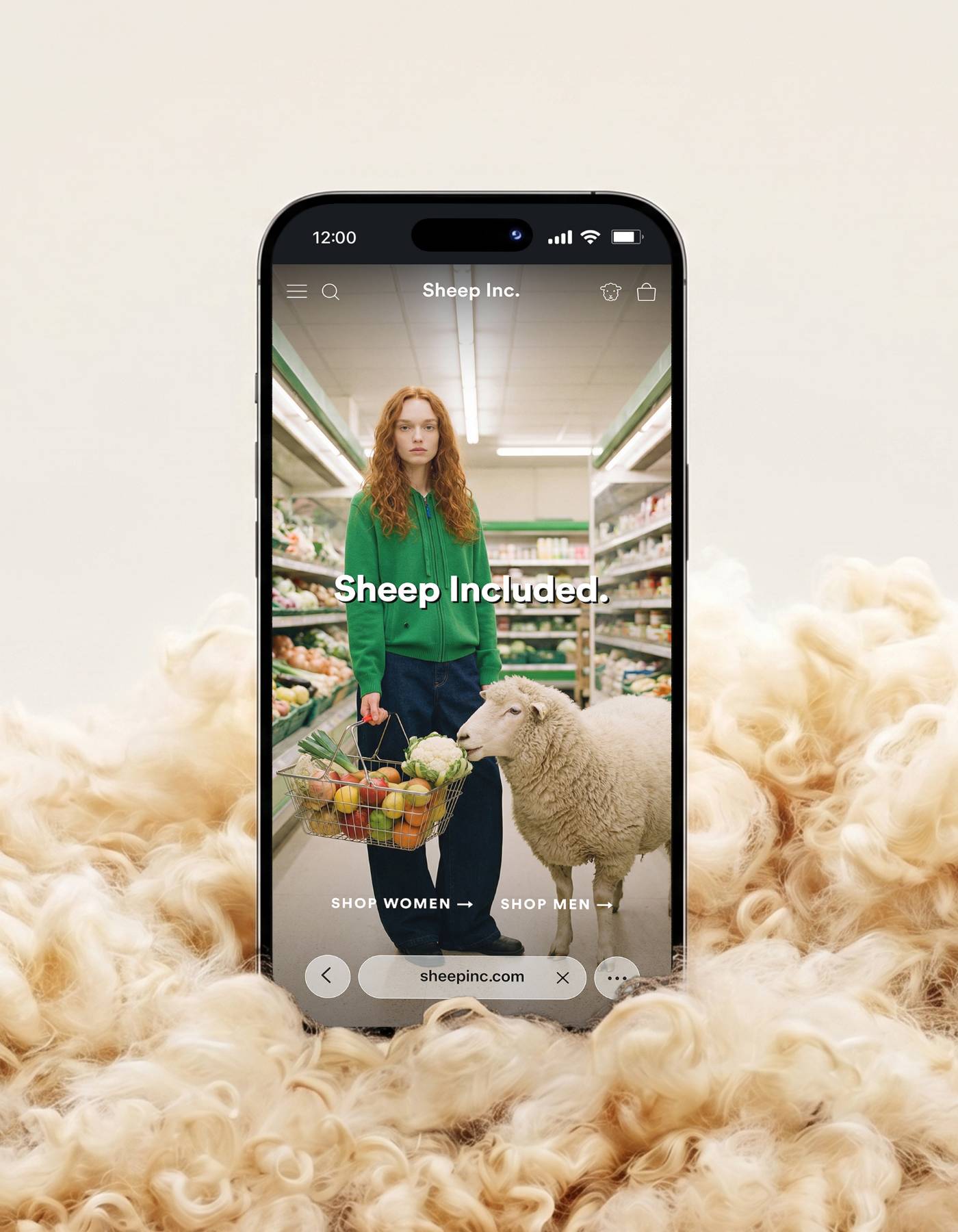 Sheep Included — sheepinc.com on mobile